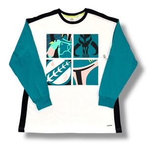 Star Wars Men's L Boba Fett Long Sleeve Graphic Tee Shirt NWT‎